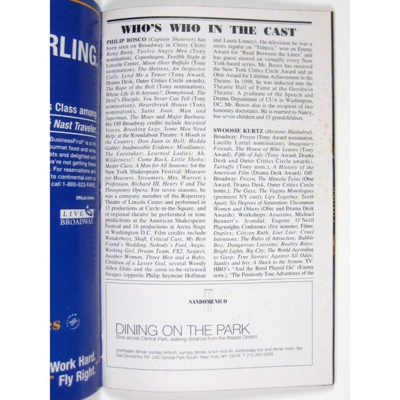 Heartbreak House Playbill November 2006 Philip Bosco Kurtz Jennings Lily Rabe - Picture 6 of 7
